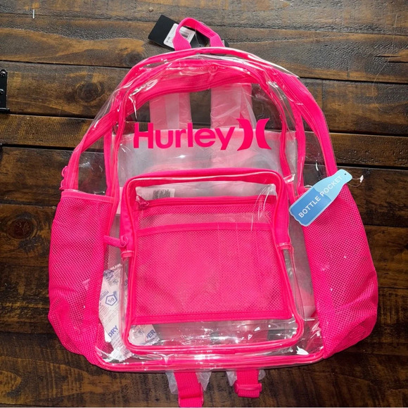 Hurley Handbags - Hurley Clear Stadium Backpack NEW